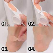 1 Pack Of 30 Pcs Gel Heel Protectors - Sticky Blister Pads With Shoe Lining, Foot Care Cushion Pads
