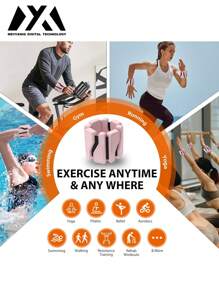 MEIYIXING MEIYIXING Women's Wrist And Ankle Weights - Men's Adjustable Weighted Bracelet, 2lbs Weighted Armbands Foot Leg Weights For Walking, Yoga, Cycling, Training, Exercise, Running, Set Of 2 (1lb Each), Gym, Sports, Fitness, Home Exercise, Gym Machine, Home Training