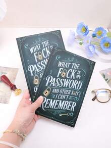 1 Stück Spaß Spiralnotizbuch mit türkisfarbener Abdeckung und goldenem Schlüsseldesign - 70 Seiten für sichere Internet- und Computerzugänge, Benutzernamen und Passwörter - perfekt für Zuhause, Büro oder Bastelbedarf, Passwortbuch, Schulmaterial, Schulstart - Spiralnotizbuch - Übersicht 6