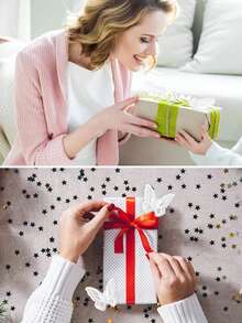 10/20 Miếng dán lưới ren hình bướm hai lớp dùng để may quần áo, phụ kiện kẹp tóc DIY - Nhiều màu - Xem 8