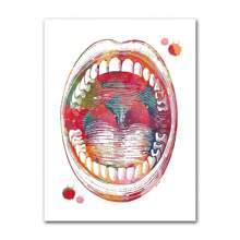 1 pieza de pósteres artísticos de anatomía de dientes humanos vintage, ilustración de dientes, lienzo médico dental, impresiones de pared, imágenes para decoración del hogar, marco opcional