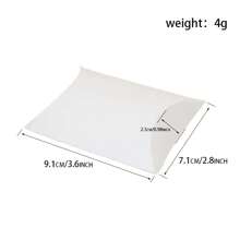 50PCS Paper Gift Pillow Boxes Candy Chocolate Gift Packing Wrap Pouch Pie Bags For Wedding Birthday Baby Shower Party