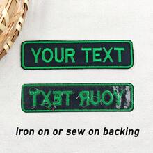 Customize A Personalized Dopamine Embroidered Name Patch With Hook And Loop On Backing,Suit For Cap,Clothing,Bag - Multicolor - View 4