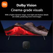 Xiaomi Mi TV Box S 3ra generación, calidad de imagen 4K UHD, Dolby Vision, plataforma de alto rendimiento de 6nm, WiFi 6 para una conexión a internet talla grande rápida, transmisión desde tu teléfono, control remoto Bluetooth de 360° con control de voz, Google TV