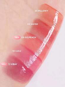 HOLIKA HOLIKA Heart Crush Bare Glaze Tint 升级版 09# 蜜桃色，水基凝胶质地，超轻盈，不粘腻，半透明色，保湿丰盈效果，MLBB 色号，日常唇妆，渐变妆效，韩国化妆品，3g/0.1oz。