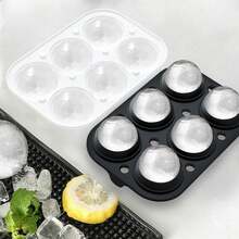 ROTTAY Ice Cube Trays (Set Of 2), Sphere Ice Ball Maker With Lid &Amp; Large Square Ice Cube Maker For Whiskey, Cocktails And Homemade, Keep Drinks Chilled Black - màu đen - Xem 3