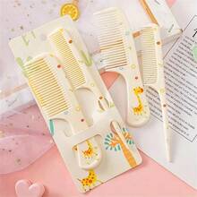 Set de 3 peines de dibujos animados - para uso en húmedo y seco, cepillos desenredantes y de peinado para todo tipo de cabello, mango de plástico ABS duradero, idea de regalo perfecta - Multicolor - Ver 15