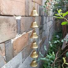 1pc Metal Wind Chime, Iron Pendant With Decorative Chain, Suitable For Outdoor Garden Decor, Home & Outdoor Decoration | Rustic Style | Handcrafted Details, Outdoor Wind Chime Decoration For Yard And Wall