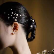 3 件/1 件 3D 人造珍珠贴纸自粘，人造珍珠贴纸发饰 DIY 配件，亚克力多功能发饰，美甲装饰，化妆装饰（1 张共 325 颗人造珍珠），美发工具