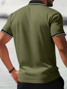 Zomerse poloshirts voor heren, T-shirts met korte mouwen, kleurrijke strepen, Parijse prints, golf- en tennissportkleding, casual kleding voor de sportschool, sportkleding voor buiten, basketbal, voetbal, rugby, sportschool.
