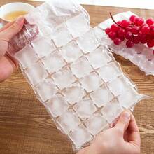 10pcs/Bag Portable Soft Ice Packs Self-Sealing Ice Molds Ice Cube Bags Plastic Ice Cube Molds Self-Sealing Transparent Injection Bags Suitable For Drinks, Cocktails