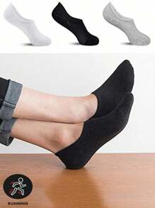 6 Pairs Men's Low Vamp Invisible Socks, Thin Low-Cut Ankle Socks For Summer