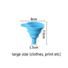Large entonnoir en silicone pour huile moteur - pliable et portable pour les changements d'huile de voiture
