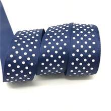1 buah Pita Grosgrain 25mm sepanjang 5 yard Motif Polkadot untuk Hiasan Rambut Pesta Natal Pernikahan Dekorasi DIY Pembungkus Kado - Pilih warna - View 15