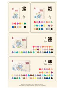 White Barrel Fresh Material Mobee Acrylic Marker 12/24/36/48 Painting Marker Pen Soft Nib Brand With European Standard Just For Kid's Gift Back School Markers