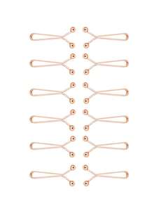 12Pcs New U-Shaped Jeans With Waist Clip, Waist Circumference Reduced, Tightening Tool, Nail Free, Adjustable, Fixed, Invisible Pin Waist Button Fixing Button - Multicolor - View 16