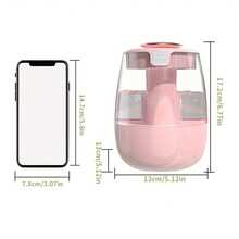 大容量超静音雾化加湿器，带 USB 接口 - 非常适合卧室和办公桌，大容量，是家庭和卧室的理想加湿器 - 白色 - 查看 9