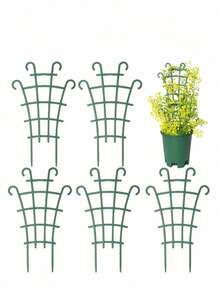 [Stackable Rack] 5/10pcs Trellis Support Rack, Multi-Functional Balcony Climbing Tool For Ivy, Rose, Vining Plants, Plastic, Stackable, Climbing, Potted Plants, Small, Easy To Use - Multicolor - View 13