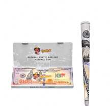 1/5/24 Books 110mm Extra Large Size Cigarette Rolling Papers + Filters, Dollar Pattern Design, 24 Papers + 24 Filters Per Booklet, Smoking Accessory Rolling Papers