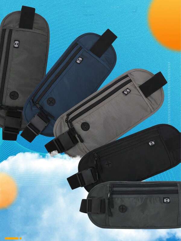 Reise-Geldgürtel-Tasche, Reisepasshalter, RFID-verschlüsselter Reisegeldbörs, Gürteltasche, Umhängetasche Streetwear