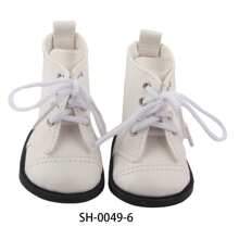 1 par de zapatos de muñeca, zapatos de muñeca con cordones de unicolor en miniatura, zapatos lindos en miniatura, adecuados para muñecas Reborn de 18 pulgadas, niños pequeños y niños mayores de 3 años, accesorios de muñeca, juego de roles, fiesta de vacaciones