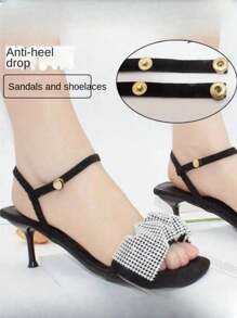 High Heels Bundled Shoelaces Lace Up Women's Summer Sandals With Non Slip Laces, Transparent And Invisible, Women's High Heel Non-Slip Shoelaces, Elastic No Tie Shoe Laces, Multi-Colors, For Women High Heels Women Pumps,No Drop Heel Strap, High Heels, Anti Drop Heel Artifact