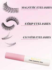 Asiteo 1pc 5ml Eyelash Glue Quick Dry Waterproof Adhesive False Lash Glue Clear Fake Eyelashes Extension Long Lasting Makeup Eye Cosmetic Toolslash Glue,Eyelash Glue - White - View 3