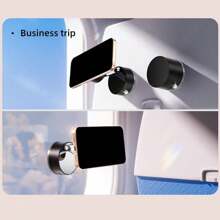 2025 New Vacuum Suction Magnetic Phone Holder, Foldable And Retractable Double-Sided Magnetic Phone Holder, Double Sided Suction Cup Magnetic Suction Multifunctional Phone Holder (Black) Compatible With IPhone, Android Phone, Gift For Birthday, Family, Friendscar Accessories, Car Phone Holder