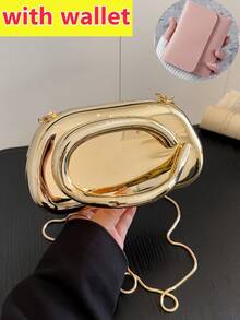 女士优雅迷你花朵形链条斜挎包，金属 Y2K 风格主题派对单肩包，时尚新颖造型包包，多功能小型手机钥匙零钱包，便携式户外旅行度假化妆包 - 彩色 - 查看 10