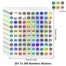 10 peças/conjunto de adesivos holográficos redondos refletivos de 1 a 1000 números, adesivos de rótulos para frascos de esmalte, marcadores autoadesivos para decoração faça você mesmo, materiais escolares, volta às aulas