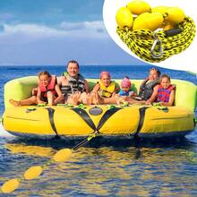 Heavy Duty Tow Rope Boating Tow Ropes For Tubing Towable Tube 60 FT - Yellow&Black - View 6