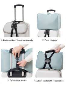 1/2pcs Luggage Straps, Bag Bungees, Suitcase Adjustable Strap, Travel Accessories Strap Bag For School School Accessories School Stuff