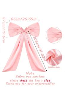 1pc Large Bow Big Coquette Bow For Backdrop Birthday Party Room Wall Decor Giant Ribbon Tie Hanging Gift Coquette Wall Decor Photo Prop Perfect For Bridal Shower Wedding Party Decor