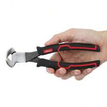 Alicates de corte frontal de 8 pulgadas Hyper Tough con mangos ergonómicos y cómodos, negro 6020V - 1 - Ver 6