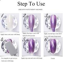 Omainy Gel Nail Polish Set -Color Changing Gel Nail Polish Set Purple Blue Pink Red Laverder Wind Red Black Color Changing Gel Polish Soak Off UV LED Thermal Temperature Art (8PC003) - 6MY-011 - View 6