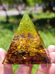 Kim tự tháp năng lượng Orgonite Reiki, quả cầu thạch anh tím tự nhiên, tinh thể chữa bệnh, dụng cụ luân xa, đồ trang trí, đá nhựa, đồ thủ công kim tự tháp trang trí nhà cửa, quà tặng, đồ trang trí để bàn bằng nhựa pha lê sáng tạo, thích hợp cho Giáng sinh, Halloween, Ngày của Cha. - Ngôi sao năm cánh màu xanh - Xem 18