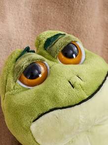 1 pezzo Bambola di peluche a forma di rana seduta carina, regalo creativo di rana verde imbottita