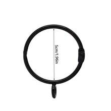 Curtain Rings With Eyelets, 20Pack Metal Drapery Rings For Pinch Pleat Curtains Panels, Drape Rings Fits Up To Curtains Rod