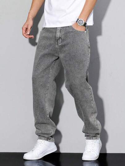 Jeans de mezclilla de moda casual negra para adolescentes europeos y estadounidenses