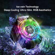 MEMO 最新款 CX10 磁吸手机散热风扇保护壳，便携式 ABS 散热器，带电子元件，适用于 15 Pro Max、14、S24、OnePlus、POCO - 手机散热器 - 游戏配件 - 黑色 - 查看 9