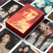 V JIMIN JHOPE RM JIN 124张（60张全息卡+64张贴纸）/ 92张（60张LOMO卡+32张贴纸）/ 55张 / 30张，ROSE APT. 124张（60张全息卡+64张贴纸）/ 92张（60张LOMO卡+32张贴纸）/ 55张 / 30张，JENNIE LISA BP 55张，V JIMIN JHOPE RM JIN 55张小卡收藏套装 - 粉丝剪贴簿套装，K-Pop BLINK 生日礼物 | 带展示盒的交换卡，书签套装 - 彩色 - 查看 16