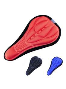 1pc Breathable Bicycle Seat Cover, Mountain Bike 3D Padded Saddle Cover, Comfortable And Non-Slip For Cycling, Suitable For Various Riding Sports, Daily Commute And Long-Distance Cycling