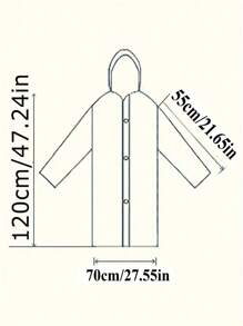 1/2 Pcs Random Color Polka Dot EVA Raincoat, Thicker And Longer Rainwear, Suitable For Daily Outdoor Camping, Rainy Days, Outings, Fishing, Hiking, Travel, And Cycling