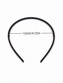 5 piezas Aros de pelo negros lisos y sencillos (DIY), accesorios de pelo delgados para mujeres, diademas, cintillo, para el hogar, cuidado de la piel