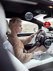 Ambientador de coche y armario con estampado de leopardo en forma de labios, tabletas colgantes de papel con fragancia duradera, accesorios y decoración para el interior del automóvil - Unitalla - Ver 14