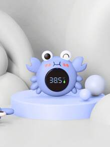 1 pieza Termómetro de agua para bañera de bebé - Termómetro digital de temperatura del agua y de la habitación, con diseño flotante de nutria marina para uso en piscina de bebés y niños pequeños con alerta de temperatura