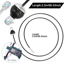 5mm Thick Upgraded Fitness Jump Rope, 55in/78in/98in/118in, Suitable For Home Gym Fitness Equipment, Includes LAT Pulldown Machine Accessories, Home Gym Pulley System Replacement Fitness Cable