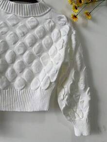 Long Sleeve Blouse With Cupcake Print, Winter Collection - White - View 1