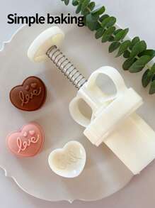 قالب طعام وحلويات بنمط الحب والهدايا قطعة واحدة، طقم هدايا عيد الميلاد للخبز، لوازم بنتو، قوالب بسكويت DIY يدوية، كعك، بسكويت، قوالب بسكويت مناسبة للأعياد كقوالب كعك القمر وخبز الفول السوداني، أدوات المطبخ، قوالب بسكويت السكر، أدوات بسكويت الحلوى، قوالب الحلويات، ديكورات عيد الميلاد