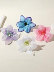 4 件/1 件百合花发夹，渐变色波西米亚时尚发饰，优雅甜美，适合海滩度假，适合所有季节爪夹发夹发夹，学校用品 - 4PCS多色 - 查看 6